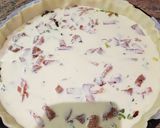 Une image de l'étape 7 de Tarte de poireaux au saumon.