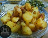 A picture of step 4 of Vege thali for sabzi lovers.