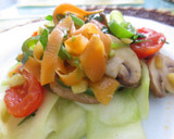 Foto del paso 5 de la receta: Fetuccini de calabacín y salteado de verduras con Agua de Mar