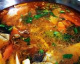 Hình bước làm 7 của món Nước lẩu kimchi với rau củ mài (siêu dễ)