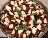 A picture of step 6 of Eggplant Margherita Pizza.