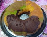Foto langkah ke 7 dari resep Marmer cake / bolu remang metode all in one.