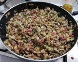 Foto del paso 6 de la receta Berenjenas rellenas de verdura con jamón