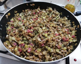 Foto del paso 6 de la receta: Berenjenas rellenas de verdura con jamón