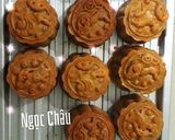 Hình bước làm 5 của món Bánh trung thu nhân đậu xanh chay