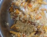 A picture of step 4 of Kurkure Bhel.