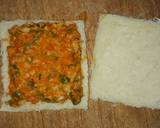 White sauce and vegetables triangles recipe step 5 photo