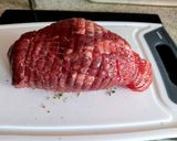 A picture of step 3 of My Peppered Roast Beef with Peppercorn Sauce. 😋.