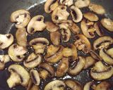 A picture of step 3 of Spinach Pizza w/ Shrooms.