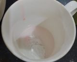 A picture of step 4 of 2 tier Red velvet cake.