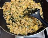 菠菜鮭魚蛋炒飯的食譜步驟4照片