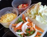 รูปขั้นตอนการทำที่ 1 ของ มาม่าผัดหมูสับ สูตรคีโต Keto