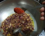 A picture of step 4 of Kadhai paneer.