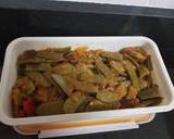 Foto del paso 5 de la receta: Judías verdes con jamón y fritada