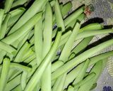 A picture of step 1 of Green Beans with Eggs.