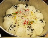 A picture of step 6 of Bubble pizza.