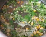 A picture of step 2 of Beetroot soup with Mexican salad.