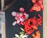 A picture of step 1 of Early summer salad.