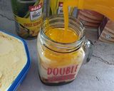 Gambar langkah 2 resipi Air jagung berkrim 3layer #minuman(minggu ke 2).