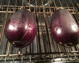 A picture of step 1 of California Farm Eggplant Dinner with Stuffed Peppers.