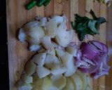 A picture of step 1 of Batata bhaji.