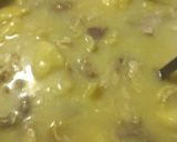 A picture of step 3 of Chicken and Dumplings the way it was.