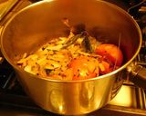 A picture of step 5 of Turnip paruppu urundai kuzhambu (turnip dal dumplings masala curry).