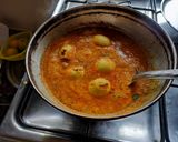 A picture of step 3 of Egg curry.