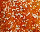 A picture of step 7 of Orange Halwa Barfi.
