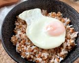 Foto del paso 5 de la receta Lentejas con arroz y huevo a la plancha