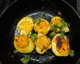 A picture of step 9 of Eggs Pulao.