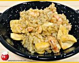 Foto del paso 4 de la receta Salteado de arroz con pollo y gambas