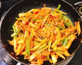 A picture of step 2 of Rice paper Veg masala rolls.