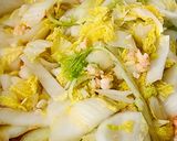 Hình bước làm 3 của món Cải thảo xào tôm