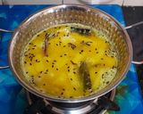 A picture of step 4 of Mulo Diye Mug Dal.