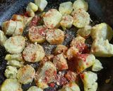 A picture of step 2 of Shakarkandi Chaat.