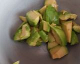 A picture of step 2 of My Reginette Semolina pasta Salad with Cheese and Avocado. 😍😍.