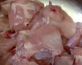 A picture of step 1 of Chilli Chicken.
