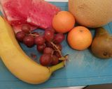 A picture of step 1 of Fruits salad.