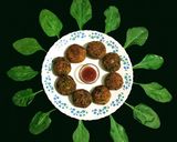 A picture of step 9 of Palak Tikki.