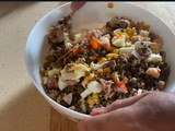 Saam de ensalada de lentejas