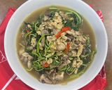 Foto langkah ke 4 dari resep Tumis Bayam Jamur Tempe.