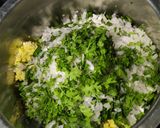 A picture of step 3 of Chana Dal Palak Vada.