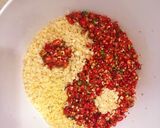 Hình bước làm 2 của món Ớt tỏi Thái Cực