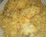 A picture of step 9 of Chicken biryani and raita.