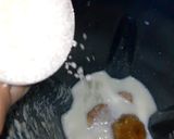 A picture of step 3 of Chikoo shake.