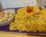 A picture of step 4 of Chana pulao.