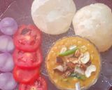 A picture of step 9 of Cholar dal.
