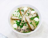 Hình bước làm 3 của món Bánh canh hẹ Phú Yên