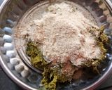 A picture of step 5 of Hare Chane ke Kebab.